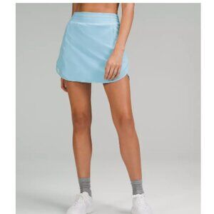 Lululemon Hotty Hot High-rise Skirt *Long Sz 4 in Blue Chill